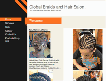 Tablet Screenshot of globalbraidsalon.com